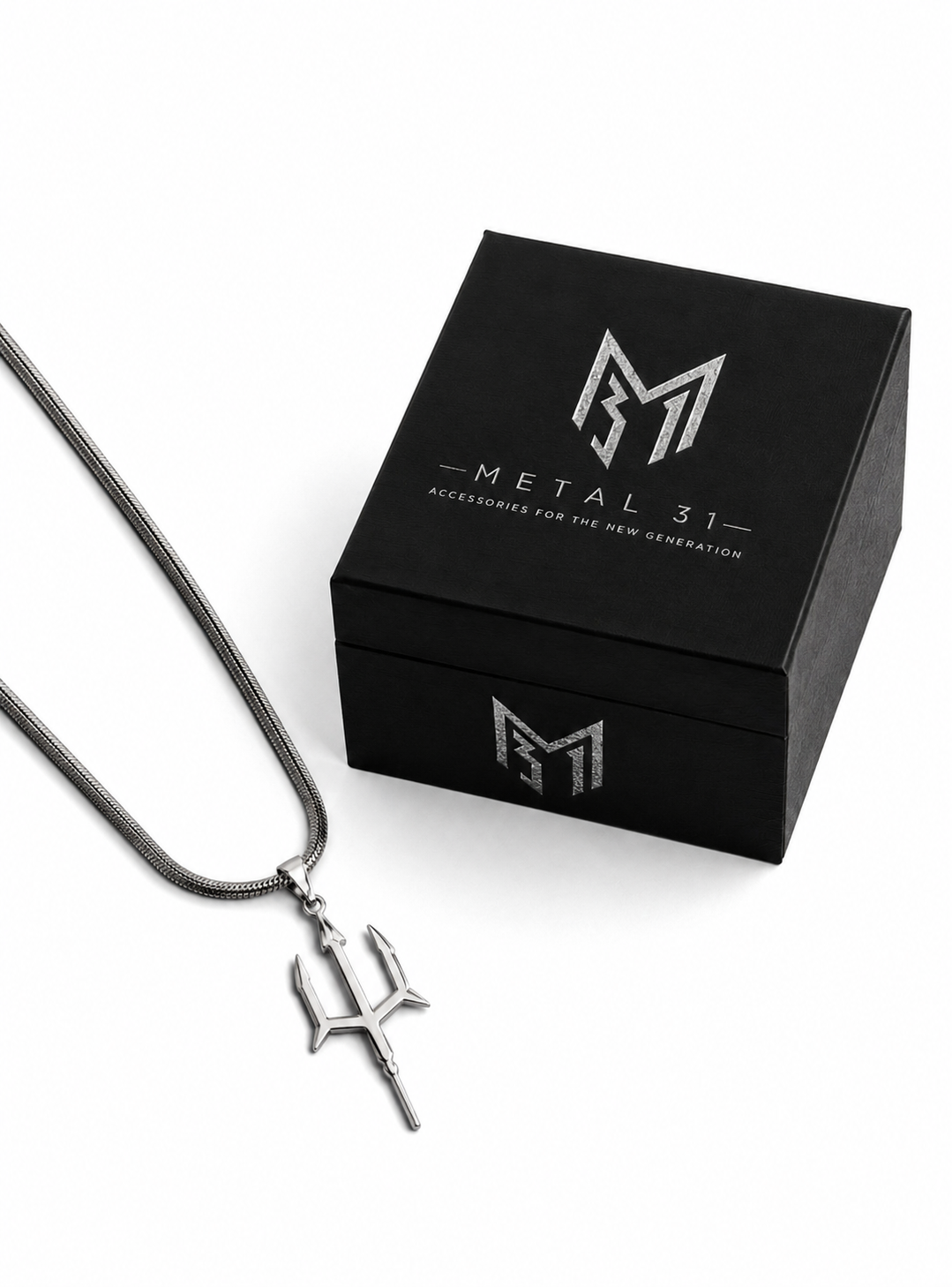 Trident Pendant with Chain